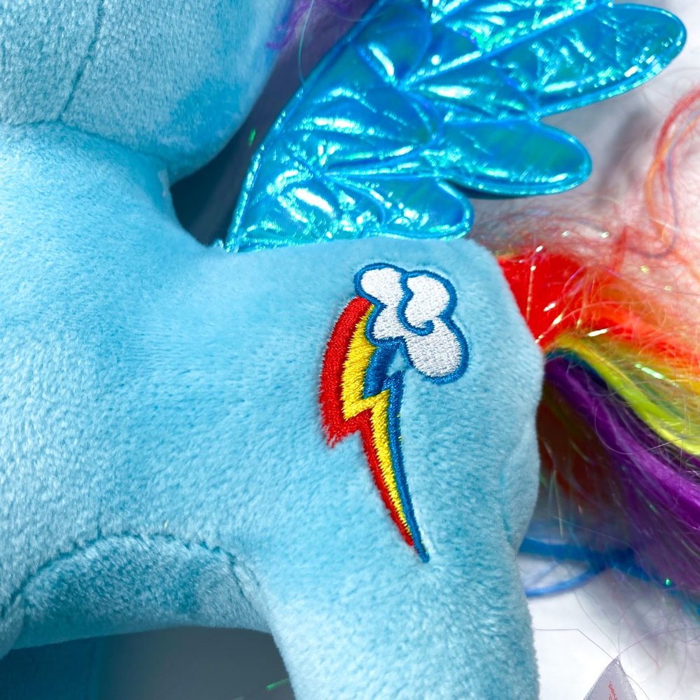My Little Pony 10” Sparkle Rainbow Dash 2017 TY Plush - Picture 5 of 6